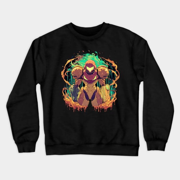 metroid Crewneck Sweatshirt by boxermaniac